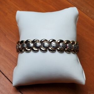 Bracelet, gold and silver colored